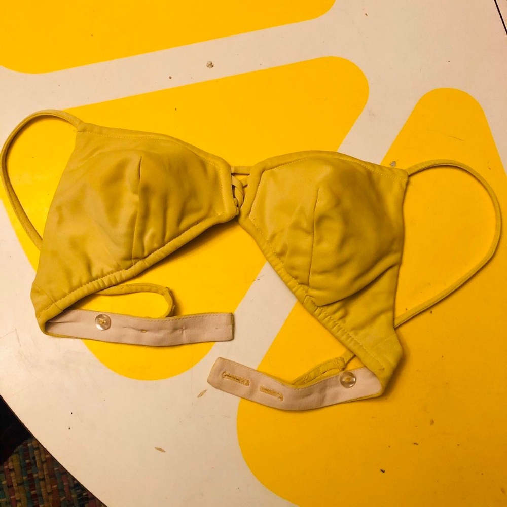 Vintage yellow swim top